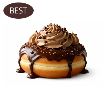 초콜릿 크림 도넛